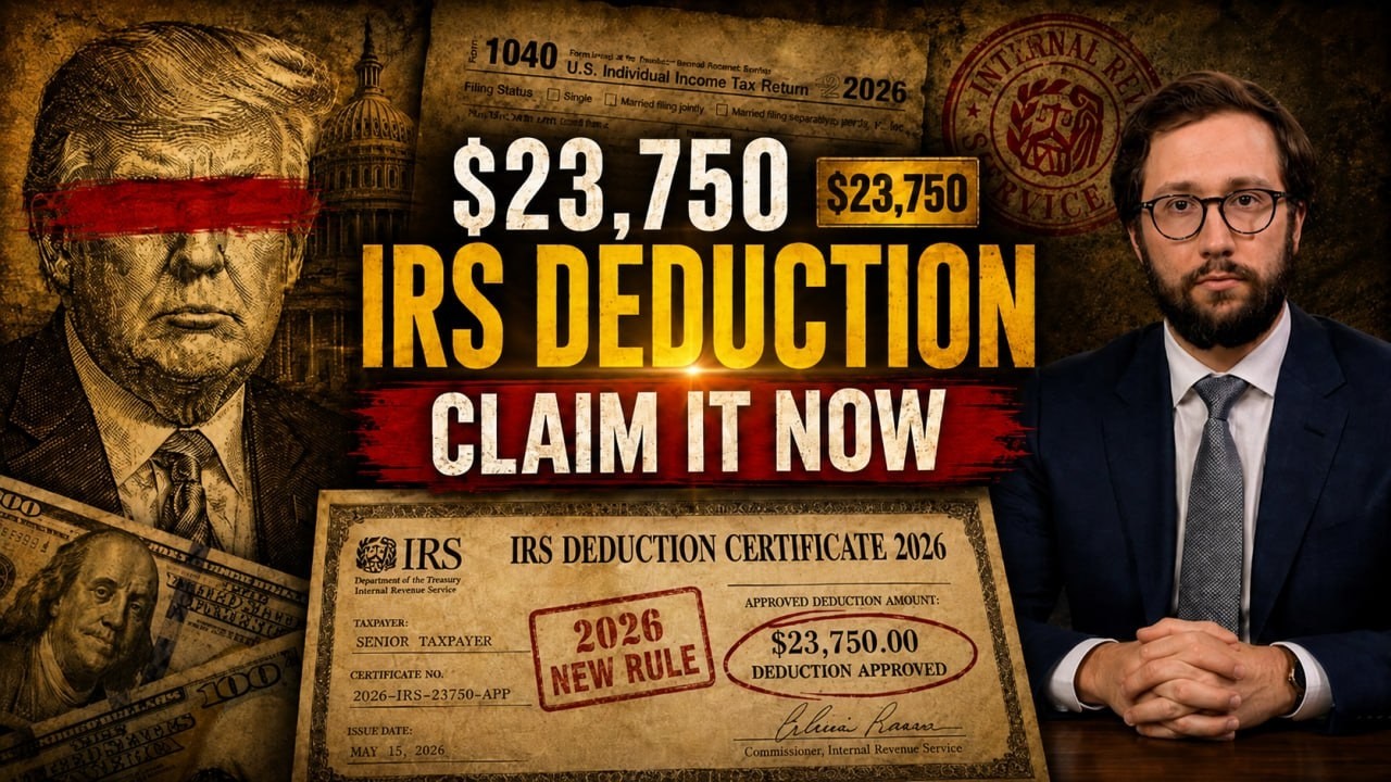 Seniors: Claim Your $23,750 IRS Deduction Before It&rsquo;s Too Late &mdash; IRS&rsquo;s New Rule for 2026