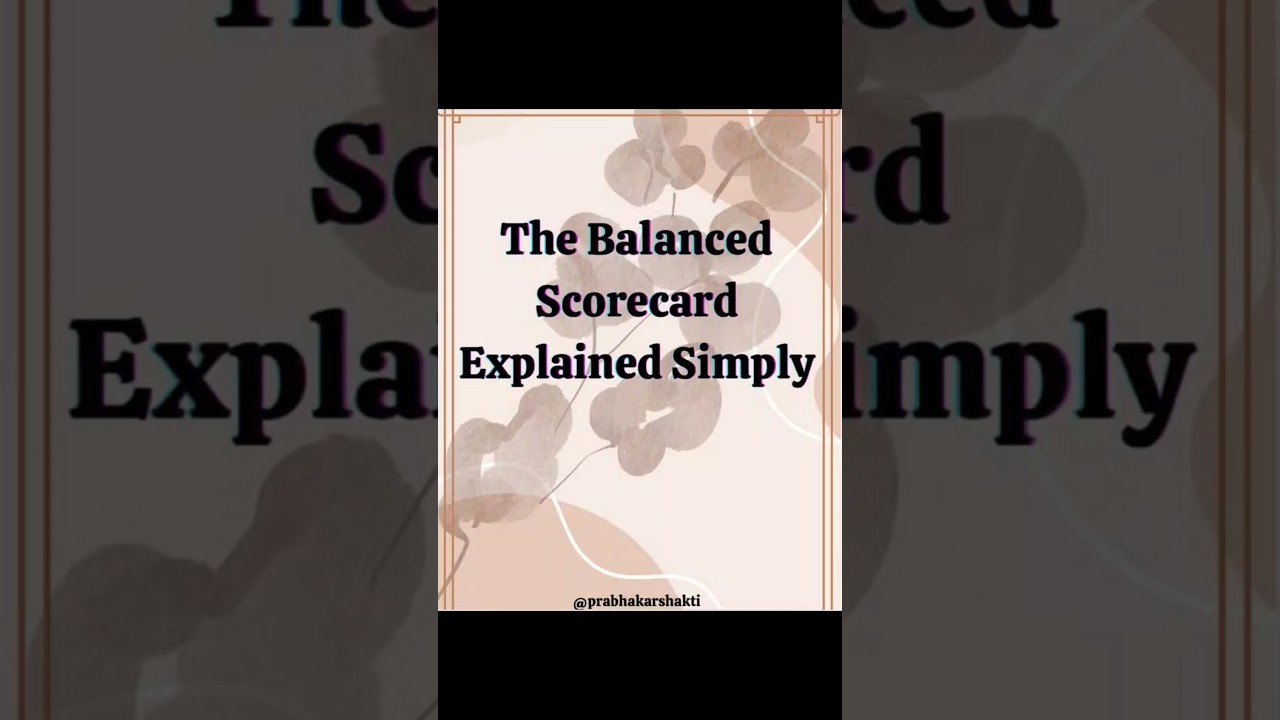 The Balanced Scorecard