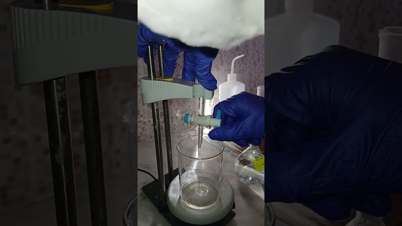  تحديد تركيز حمض مجهول بواسطة المعايرة الحمضية القاعدية باستعمال Bromothymol Blue