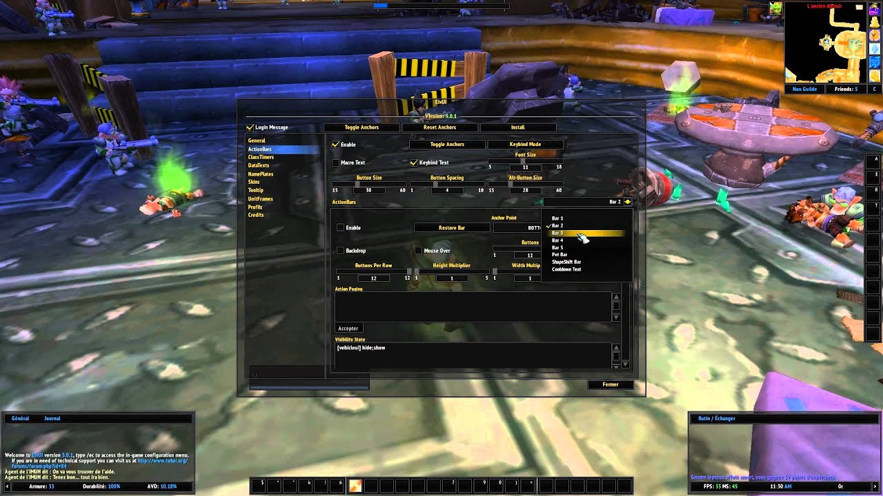 AddOn #3 - Elvui : Pack d'interface complet
