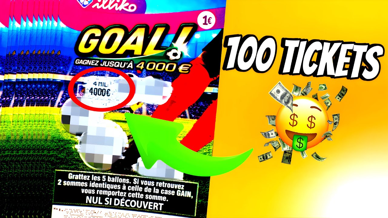 Grattage De 100 GOAL ! 🍀 Sous côté ?! 💰