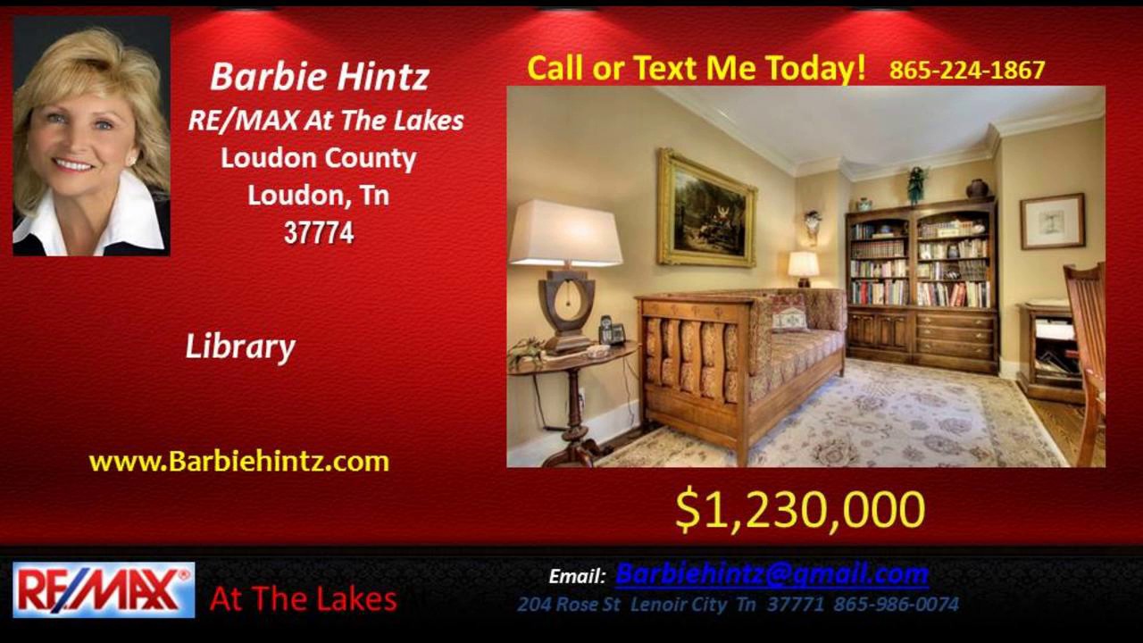 Loudon Tennessee Home For Sale 37774  Waterfront Living with Dock - 485 Quiet River Ln -