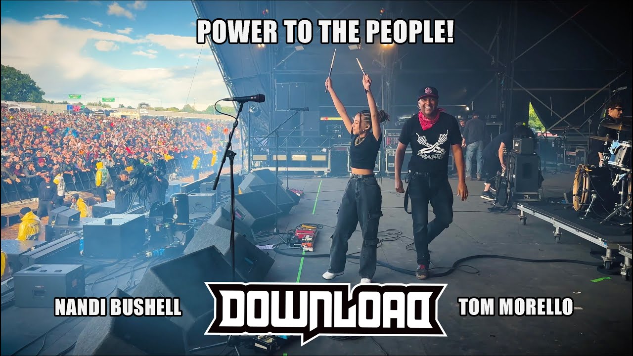 Tom Morello and Nandi Bushell - Download Festival - POWER TO THE PEOPLE