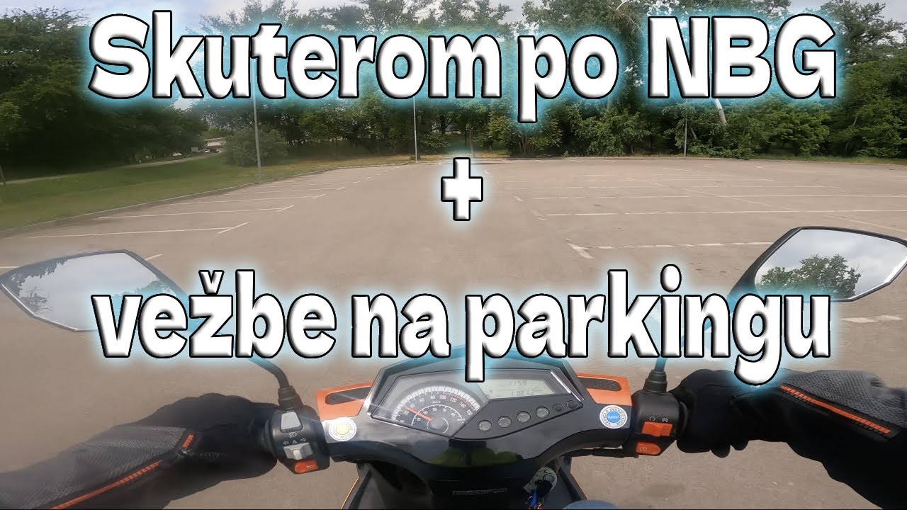 Skuterom kroz Beograd 25.04.2024. (1/3) | NBG, Ada, vežbanje na praznom parkingu