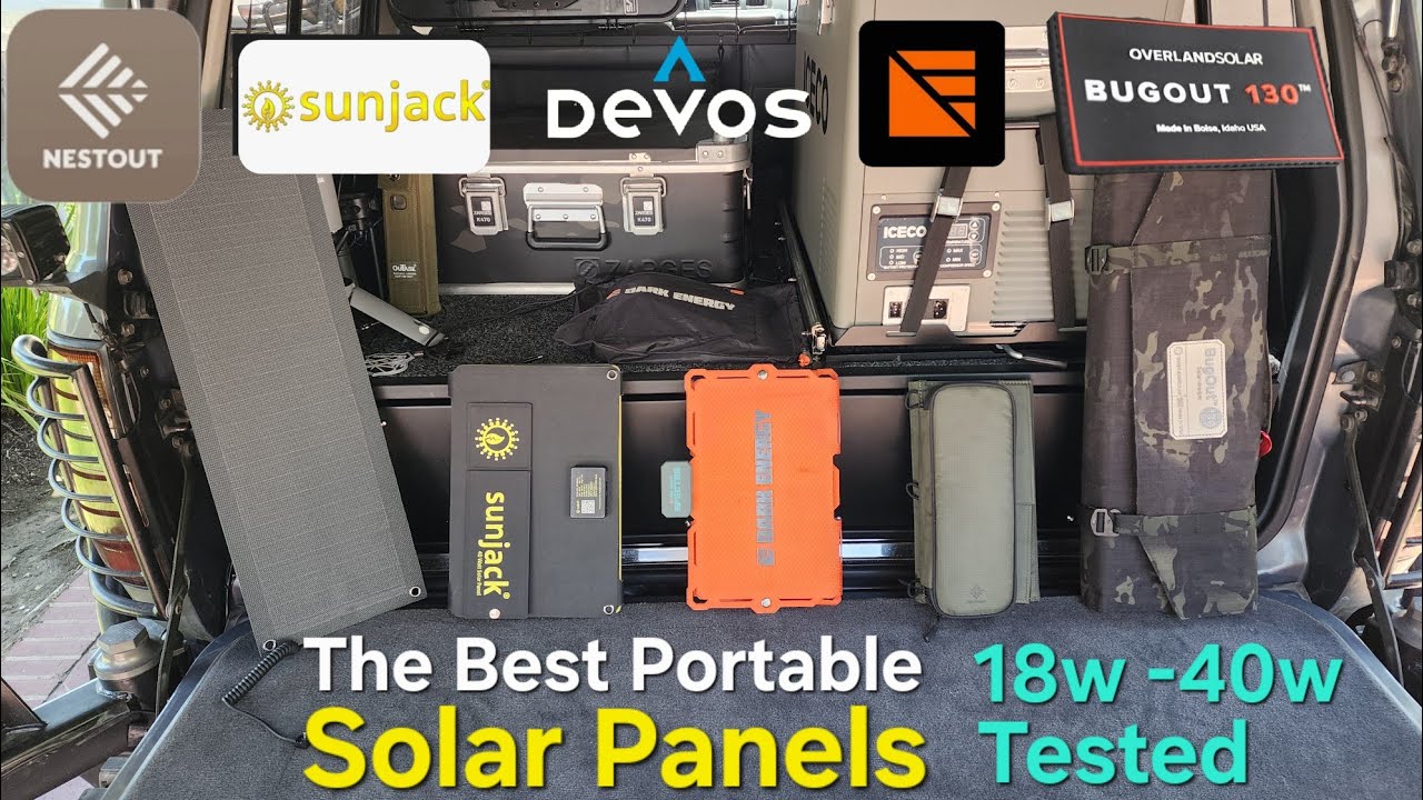The Top Four 18w-40w Portable Solar Panels. Which is Best for YOU?