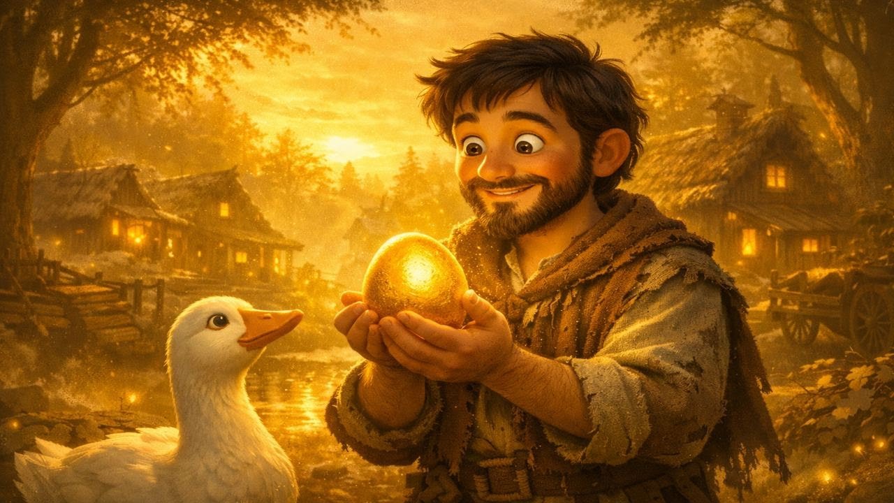 البيضة الذهبية 🥚 | قصة قصيرة عن الطمع والصبر