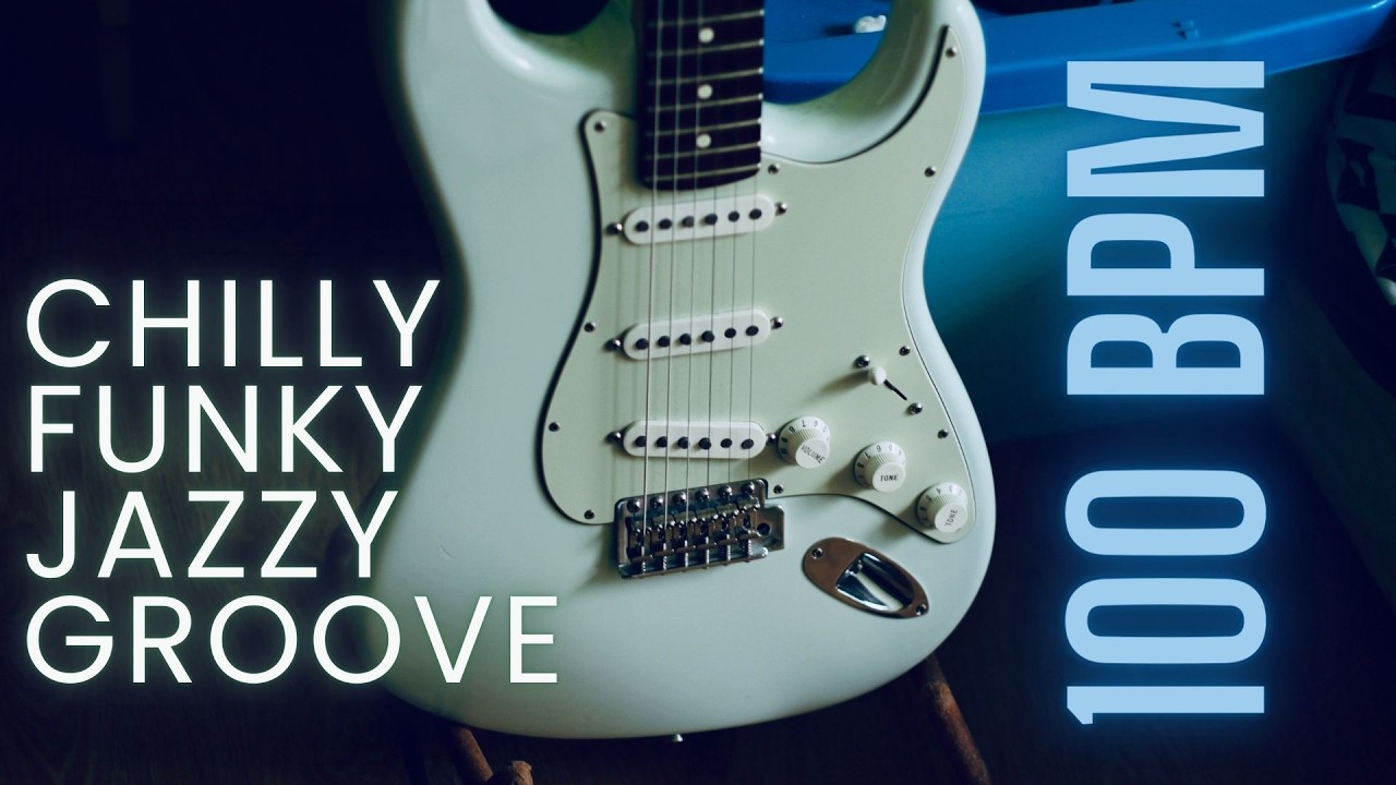 Chilly Funky Jazzy Groove | 100 BPM | Guitar Backing Track Jam in B minor  | #JBsJT 188