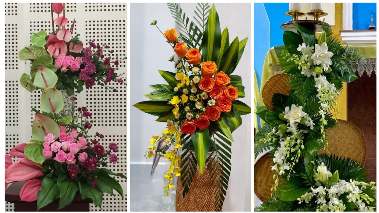 Most beautiful very attractive fresh flower arrangement and decoration