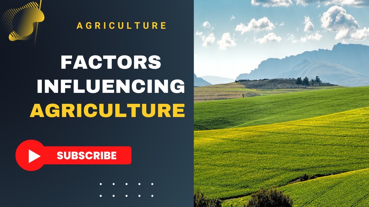 Factors Influencing Agriculture | The Importance of Agriculture