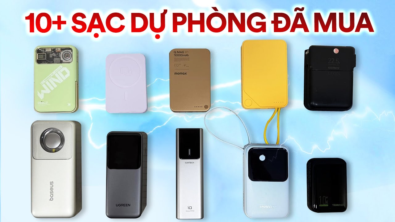 10+ Sạc dự phòng mình sử dụng trong 2024: MagSafe, 150W, siêu nhỏ, ...