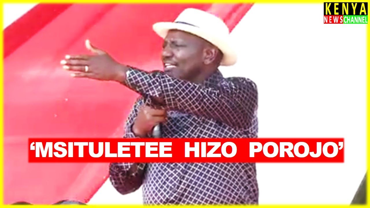 Ruto speech today in Mombasa while issuing Title Deeds at Chaani