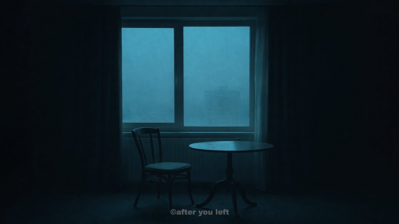 at the empty table