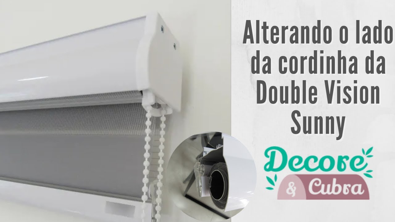 Como mudar o lado da cordinha da Persiana Double Vision Sunny da Top Flex