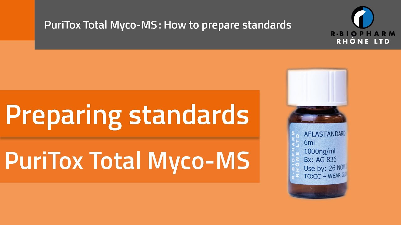 How to prepare standards for use with our PuriTox Total Myco-MS solid phase extraction columns
