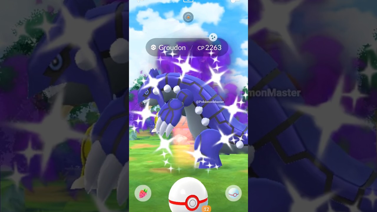 Let&rsquo;s go! ✨ Got Shadow Shiny Shadow Groudon in Pokemon GO.