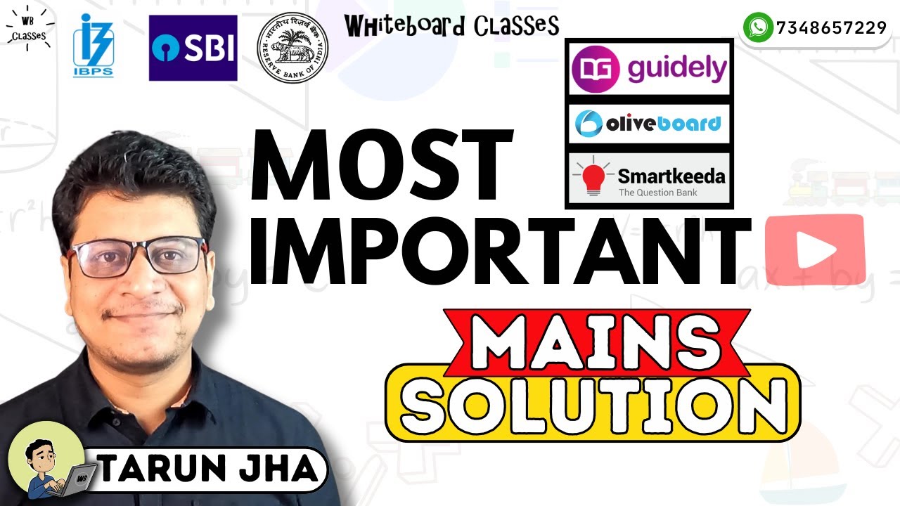 Mains Quant (Set - 3) | GUIDELY | OLIVEBOARD | SMARTKEEDA by Tarun Jha #bankexam #ibps #rrbpo