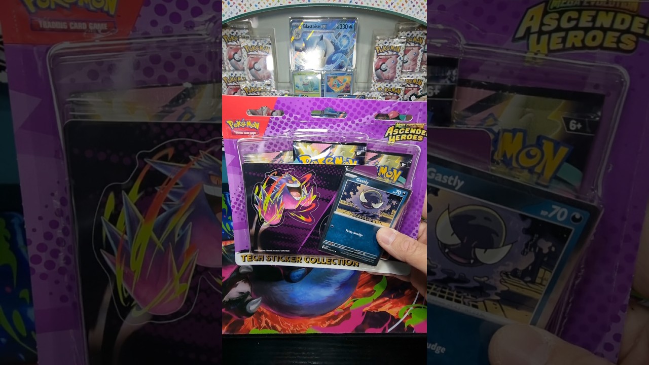 Pokemon Ascended Heroes Gastly Tech Sticker opening! #pokemoncards #pokemontcg #pokemon