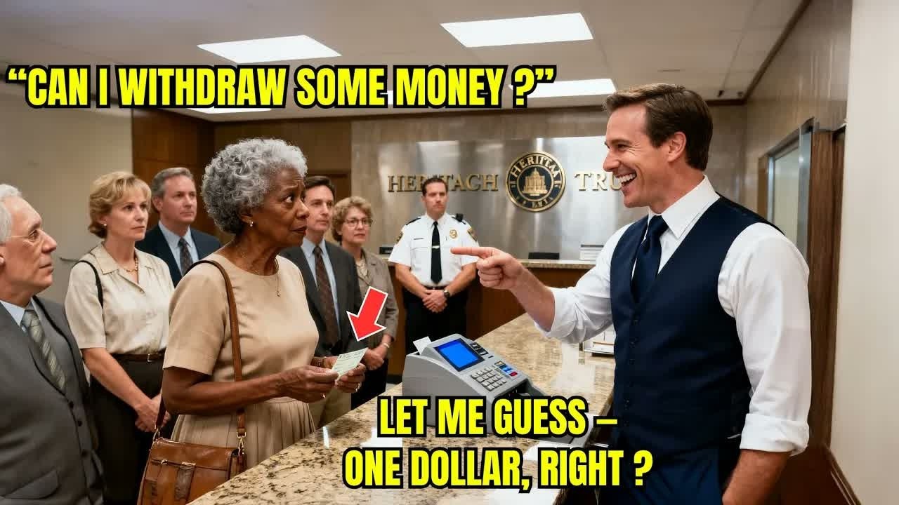 Black Elderly Woman Went to the Bank to Withdraw Money — Manager Laughed Until Seeing What’s I