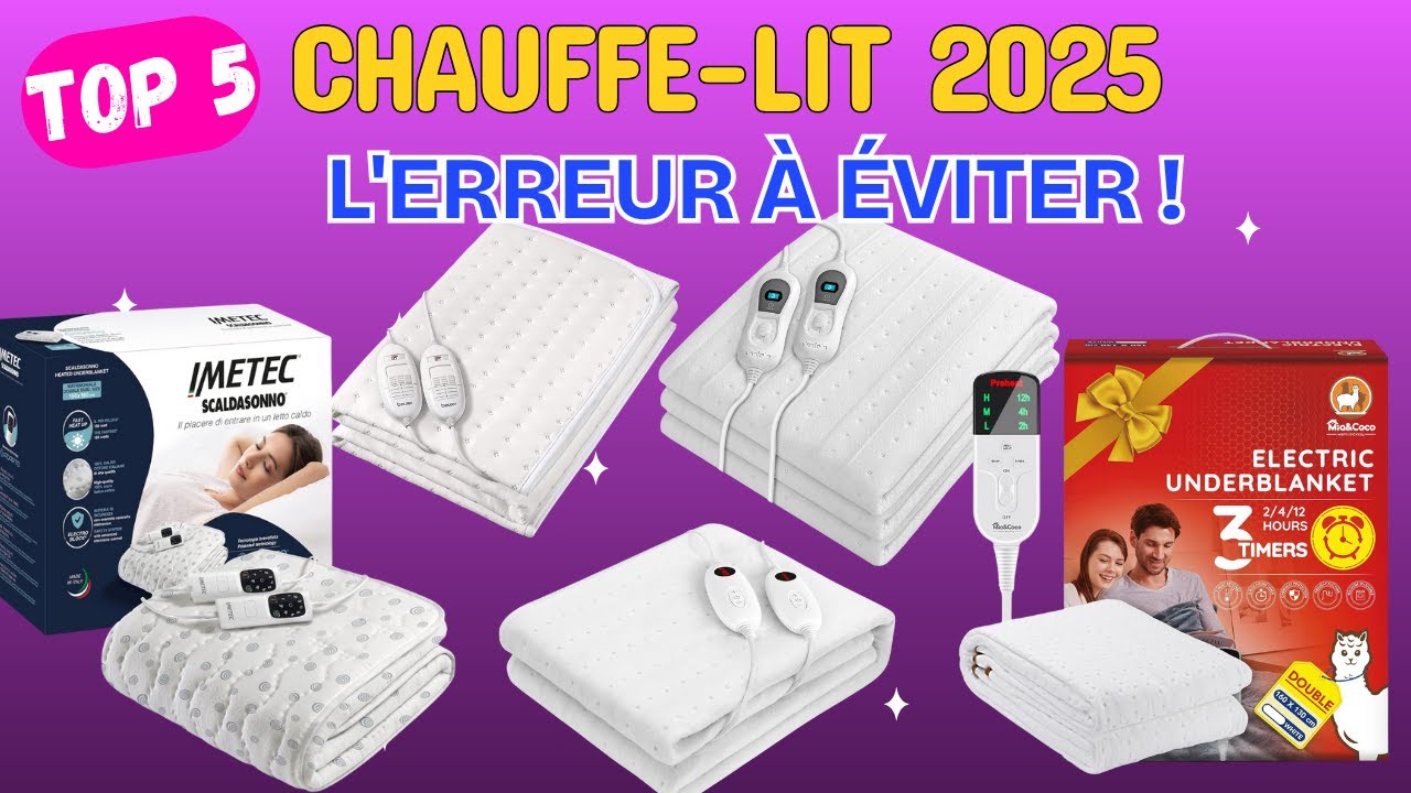 Meilleur Surmatelas Chauffant 2025 ? ❄️ TOP 5 pour Réchauffer Son Lit (Comparatif)