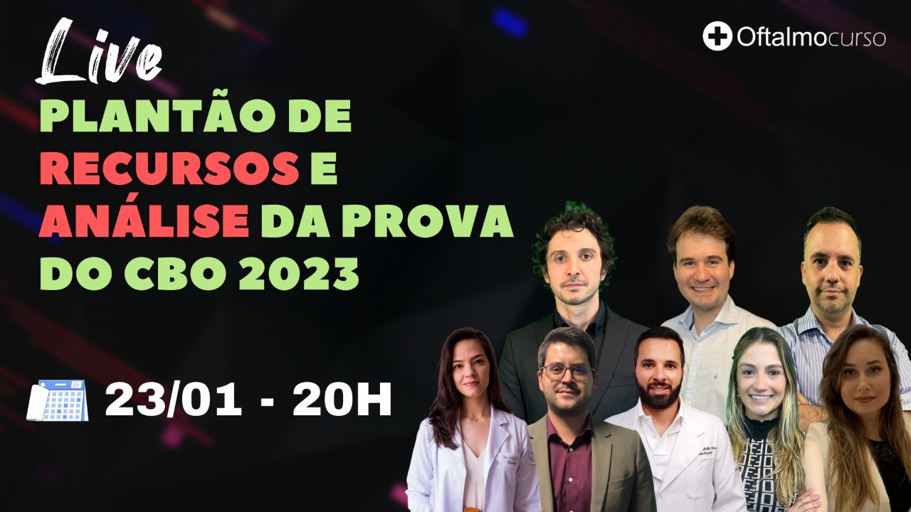 Live - Plantão de Recursos e análise da prova do CBO 2023