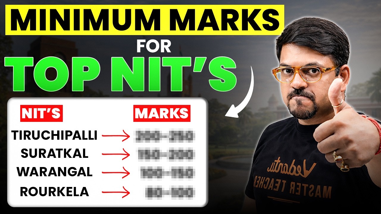 JEE 2026 : Minimum Marks Required for Top NITs | JEE Main Cutoff Analysis | Harsh Sir