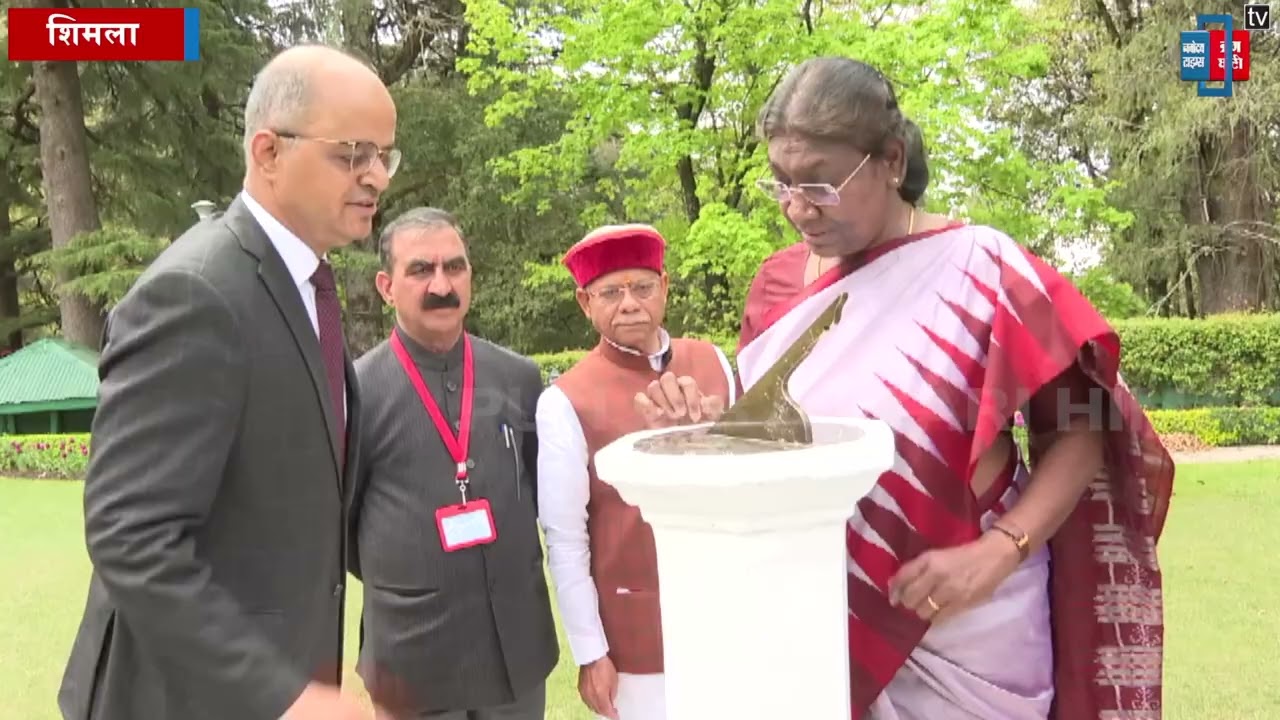 राष्ट्रपति द्रौपदी मुर्मू ने Shimla में नव-विकसित Tulip Garden का किया उद्घाटन
