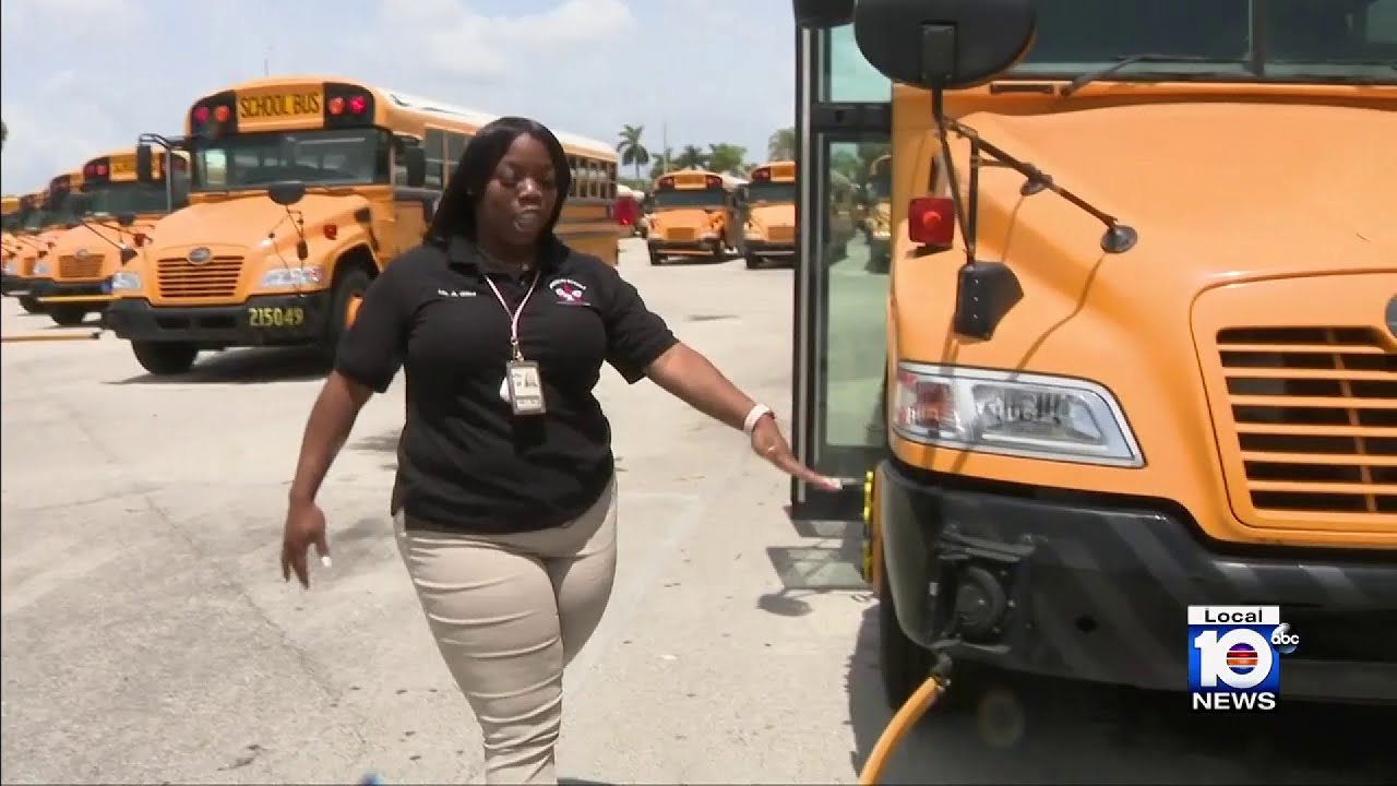 School bus drivers get ready for Broward's back-to-school day