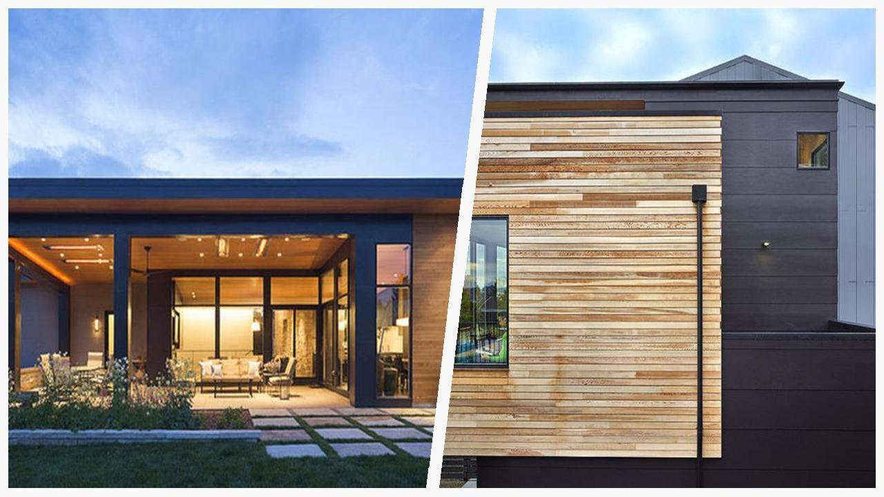 75 Mid-sized Black Exterior Home Design Ideas You'll Love 🔴