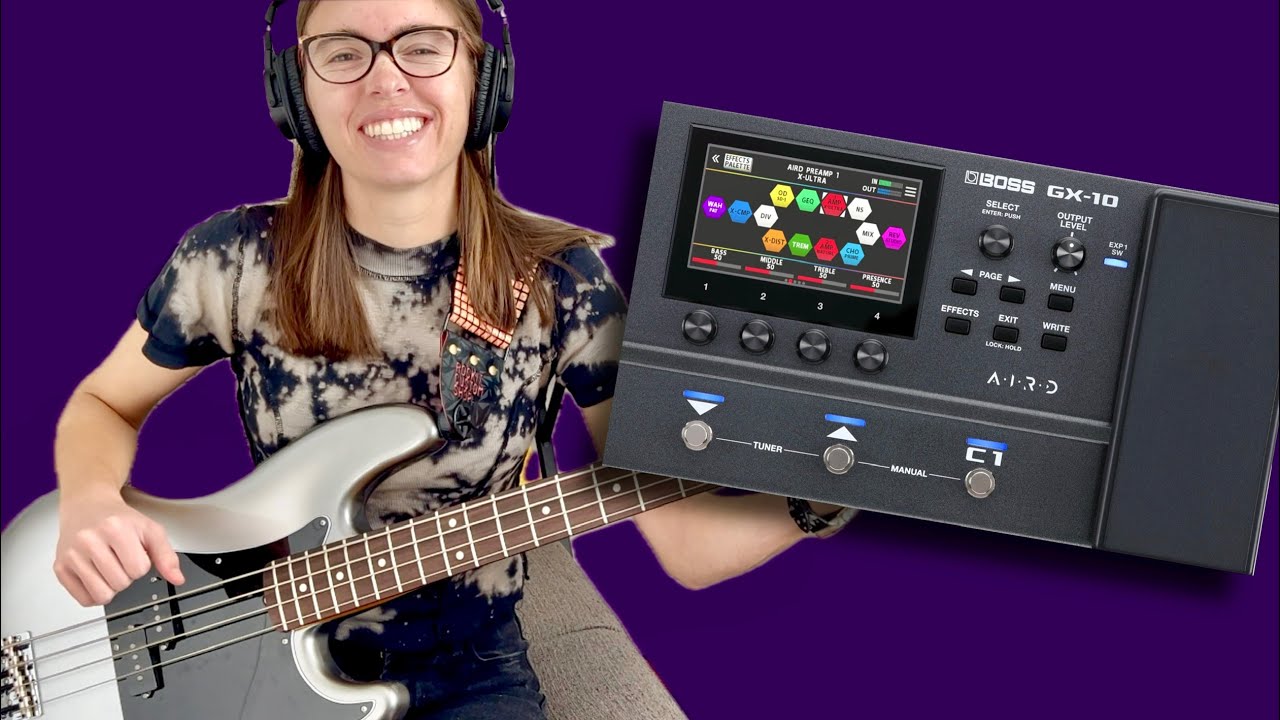 BOSS GX-10 BASS DEMO - My Favorite Tones!