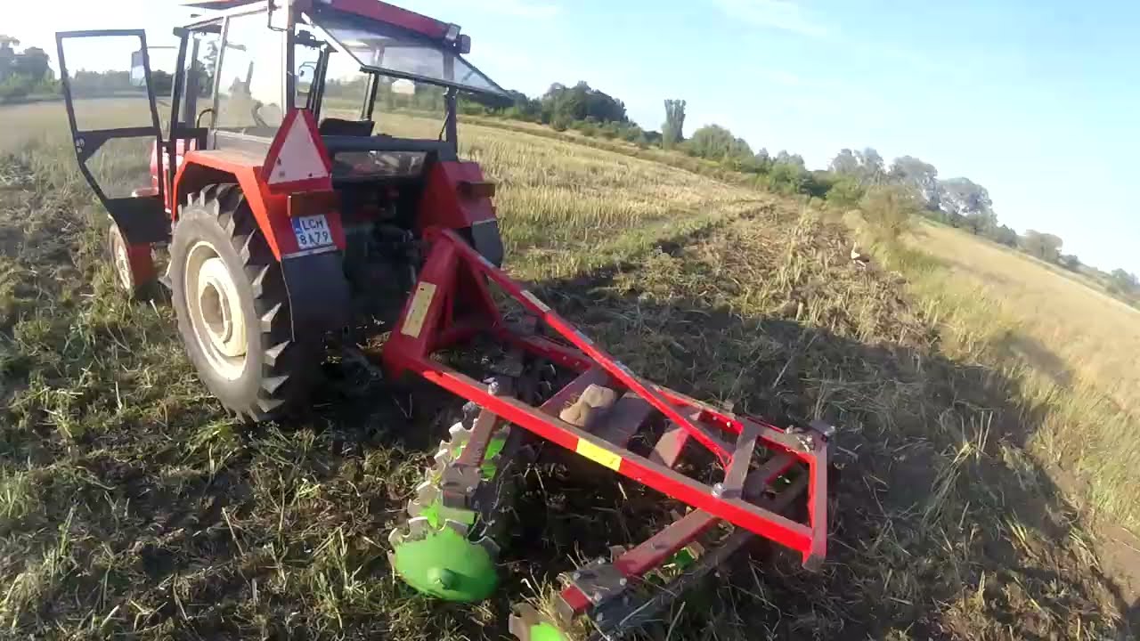 Vlog 37. Talerzujemy ściernisko po rzepaku i nową działkę. Ursus daje rady. Grass-Rol, Ursus C360.