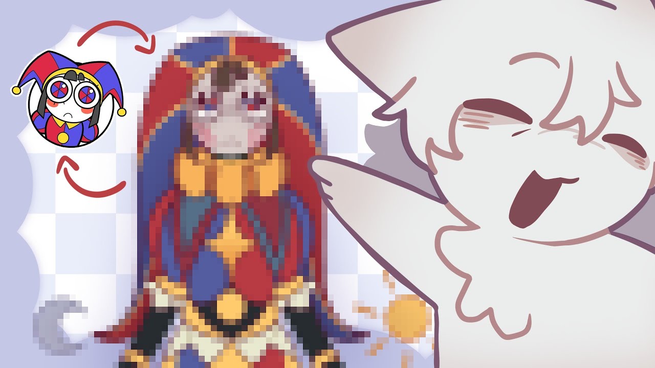 REDESENHANDO PERSONAGENS DE THE AMAZING DIGITAL CIRCUS!!