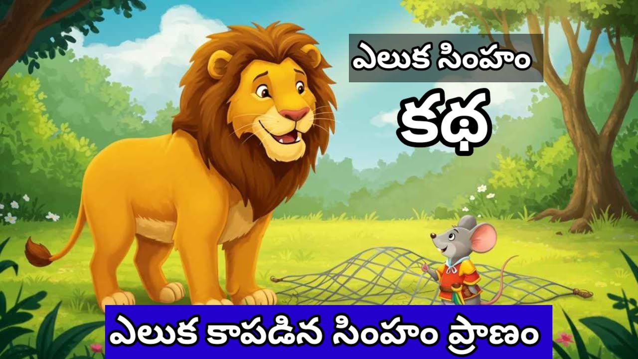 ఎలుక కాపడిన సింహం ప్రాణం, ఎలుక కథ 👌eluka simham pranam kapadina, kadha 