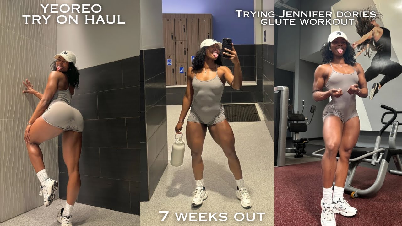 WEEK IN MY LIFE as a WELLNESS BODYBUILDER | Yeoreo Tryon haul | Jennifer Dories GLUTE workout