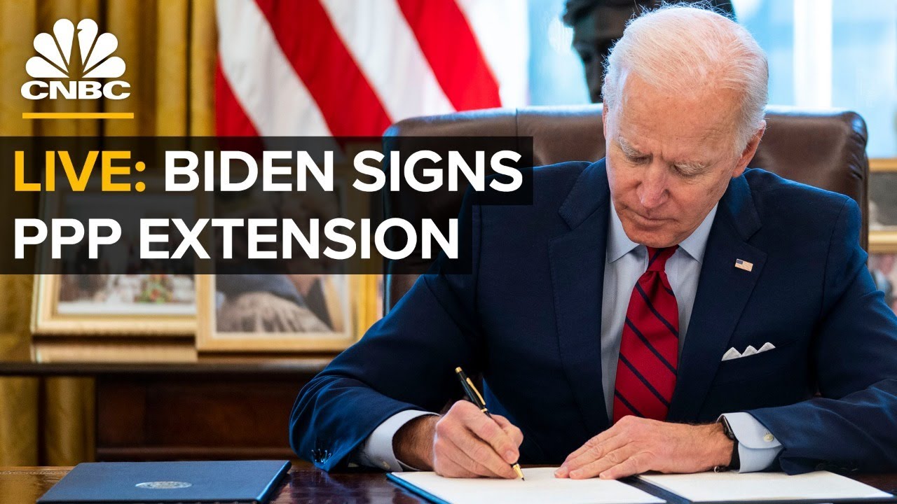 WATCH LIVE: Pres. Biden signs the PPP Extension Act of 2021 into law &mdash; 3/30/2021