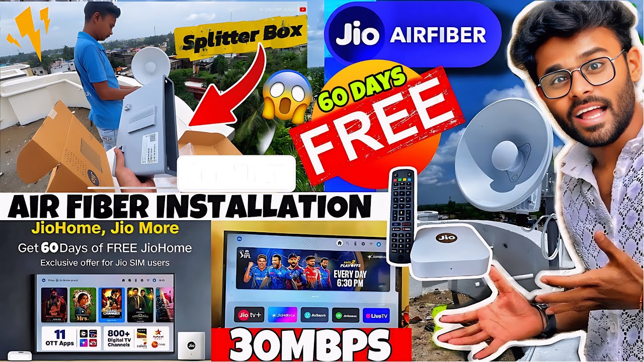 Jio AirFiber Installation FULL Details 😍 | Free Installation + 60 Days Free Trial + Recharge Plans 💥