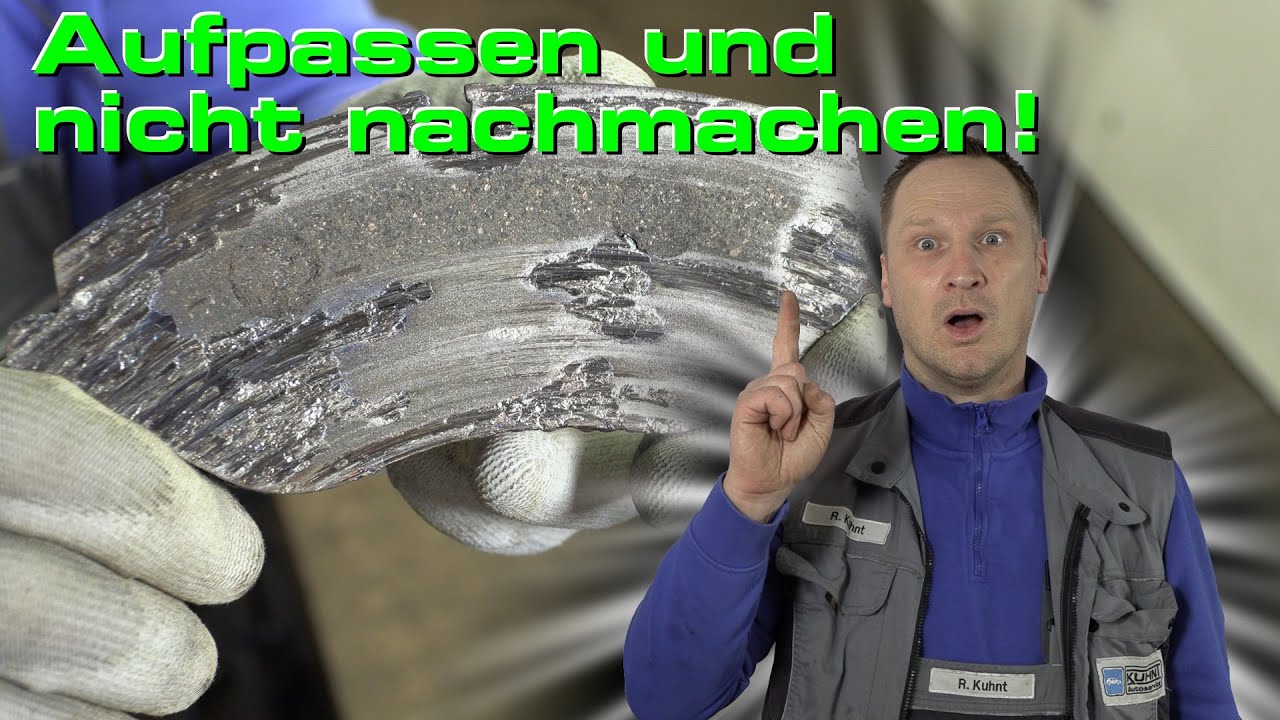 Bremsschaden! Bei Geräuschen an der Bremse einfach mal prüfen lassen!