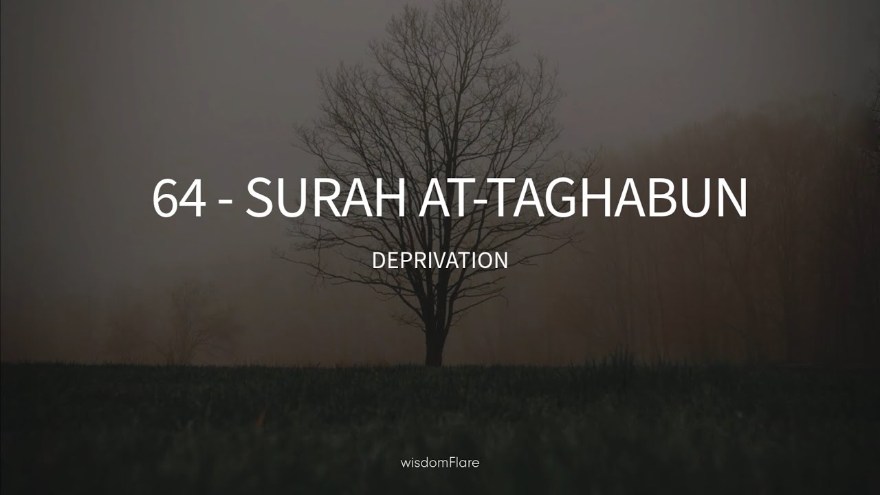 64 - Surah At-Taghabun | Deprivation | Mishary Rashid Alafasy | English Translation