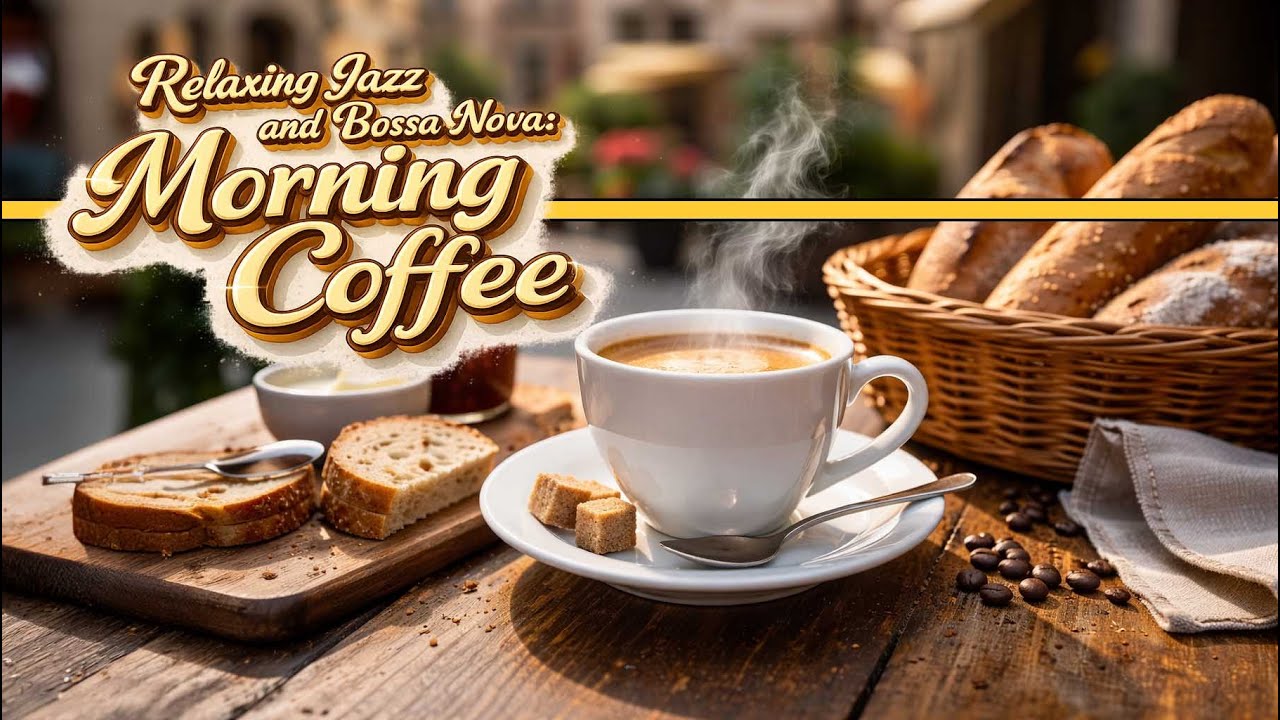 4k Relaxing Ambience Jazz ~ Bossa Nova for a Chill Out morning café 1Hour 朝のカフェ音楽｜ジャズ＆ボサノヴァ