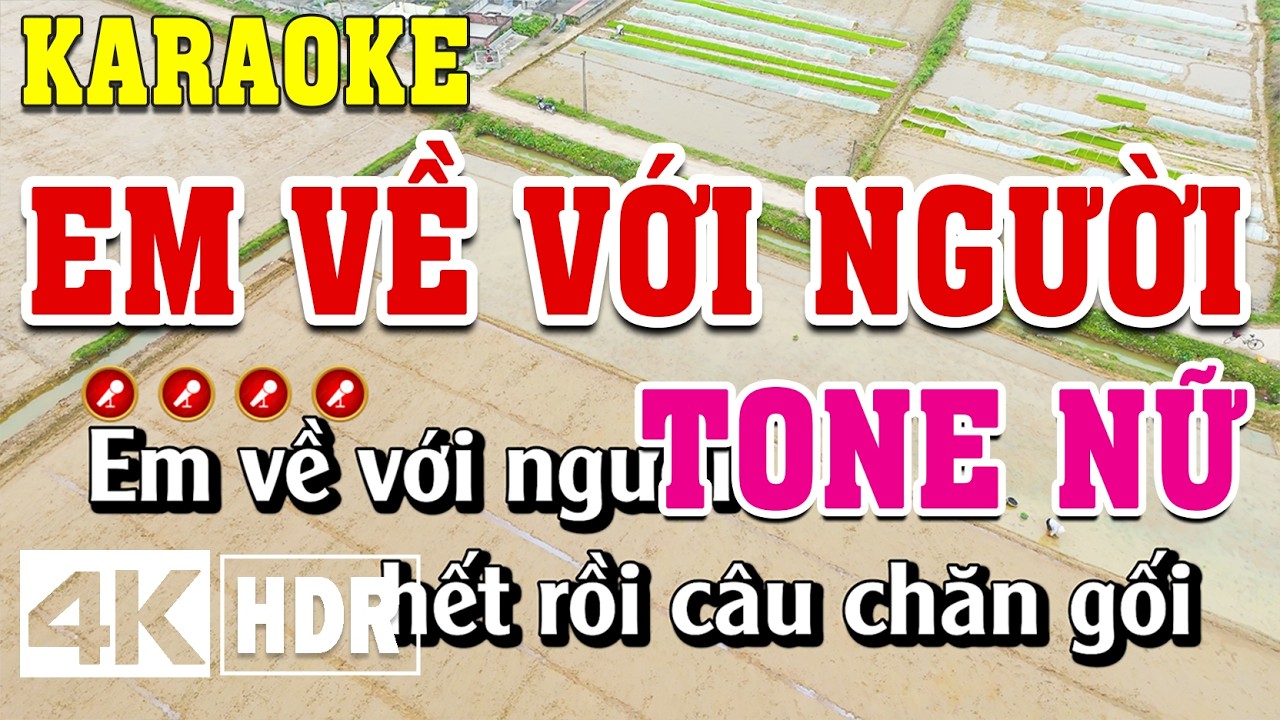 Em Về Với Người Karaoke Tone Nữ Beat Chuẩn | Đình Long Karaoke