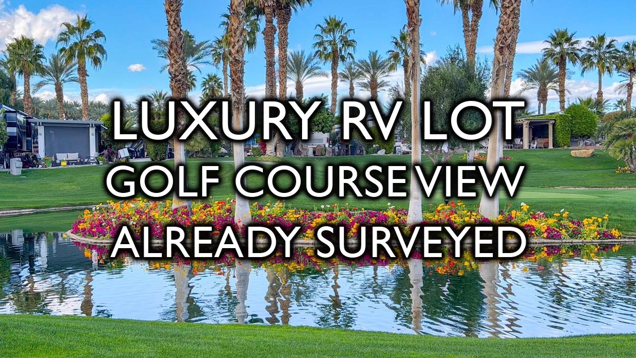 Golf Course Lot 415 with incredible view both ways. Surveyed and approved for casita