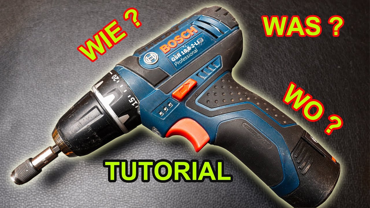 SO BEDIENT MAN EINEN AKKUSCHRAUBER! | BIT WECHSELN | BOHRER WECHSELN | ERKLÄRUNG | TUTORIAL FACTOREM