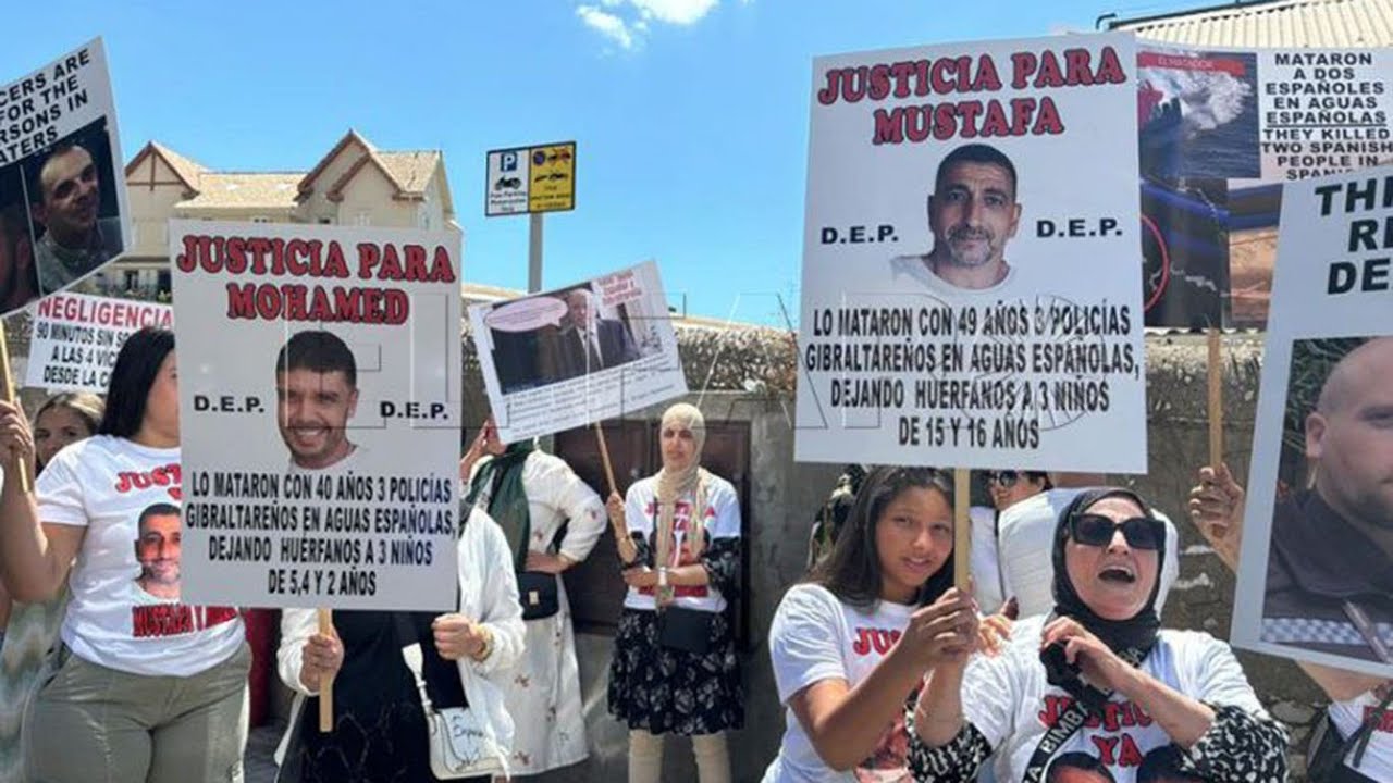 “¡Asesinos!”: las familias de Mustafa y Mohamed piden justicia en Gibraltar