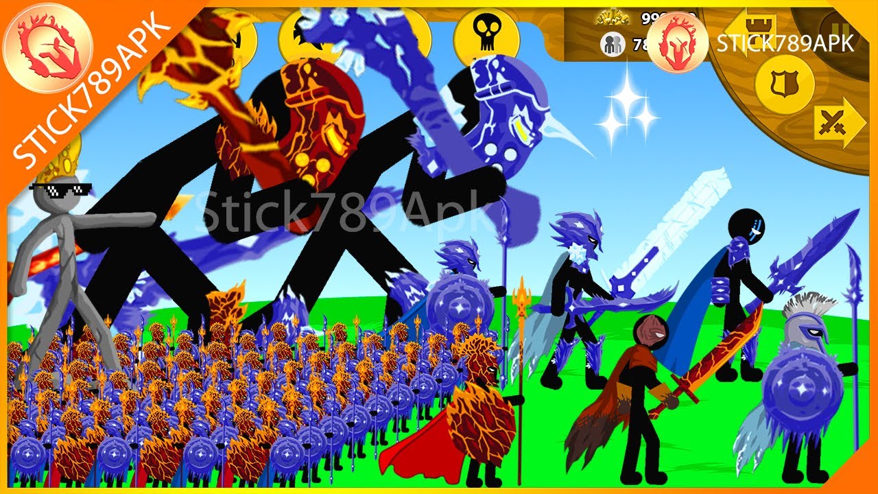 STICK FIGURE WRATHNAR, XIPHOS ICE, GRIFFON LAVA VS FINAL BOSS | Stick War Legacy Mod | Stick789Apk
