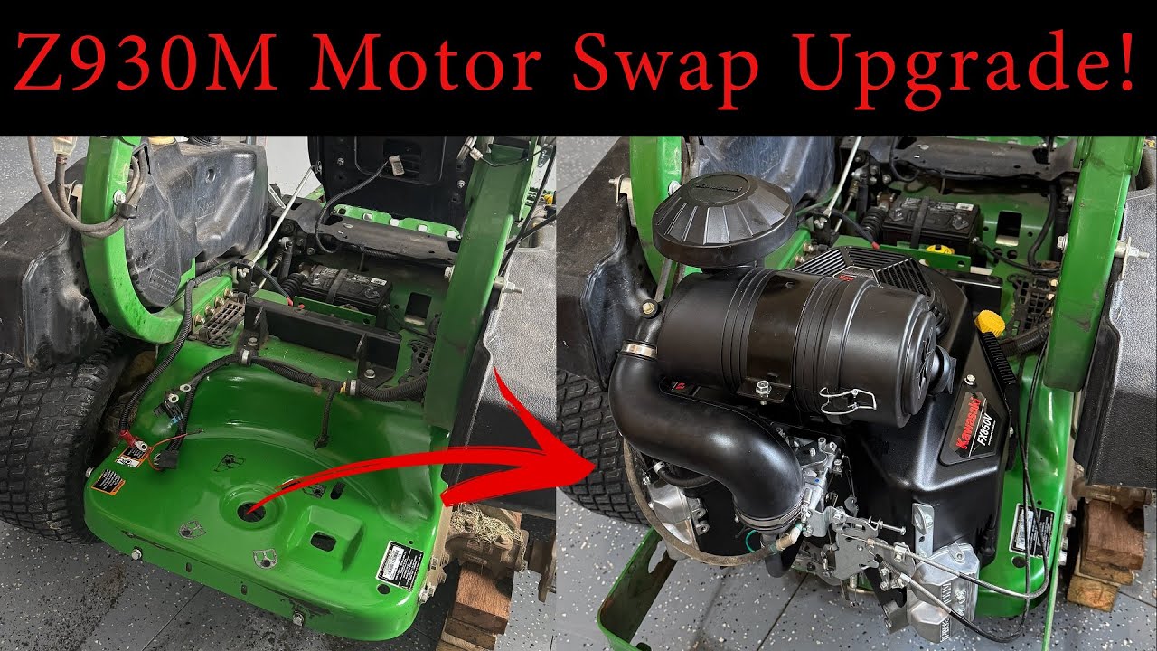 John Deere Z930M Motor Install and Upgrade - How to - Start to Finish! FX810V to FX850V!