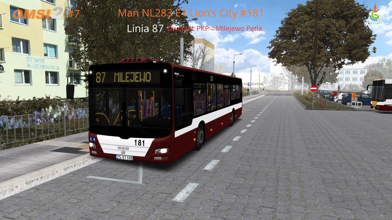 Omsi 2 [#6] ・Man NL283 E4 Lion's City・Linia 87 ➔ Milejewo Pętla・MZK Golczewo