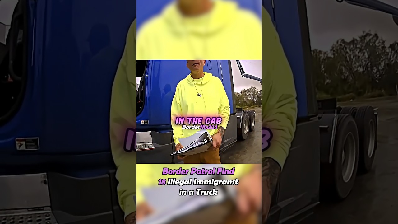 Border Patrol Finds ILLEGAL IMMIGRANTS in a Truck 🚨 #police #shorts