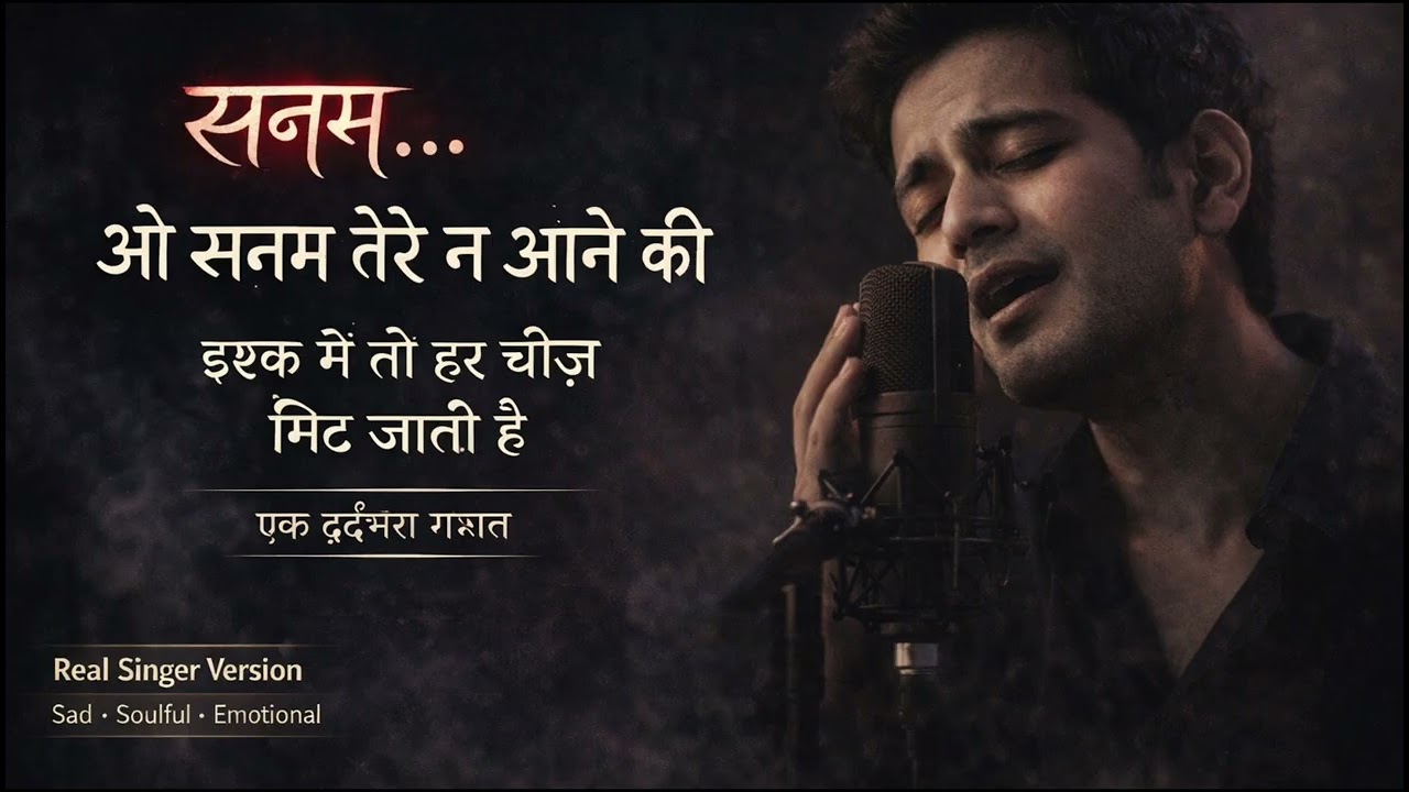 ओ सनम तेरे न आने की क़सम खाता हूँ मैं 💔 | Heart Touching Ghazal | Real Voice