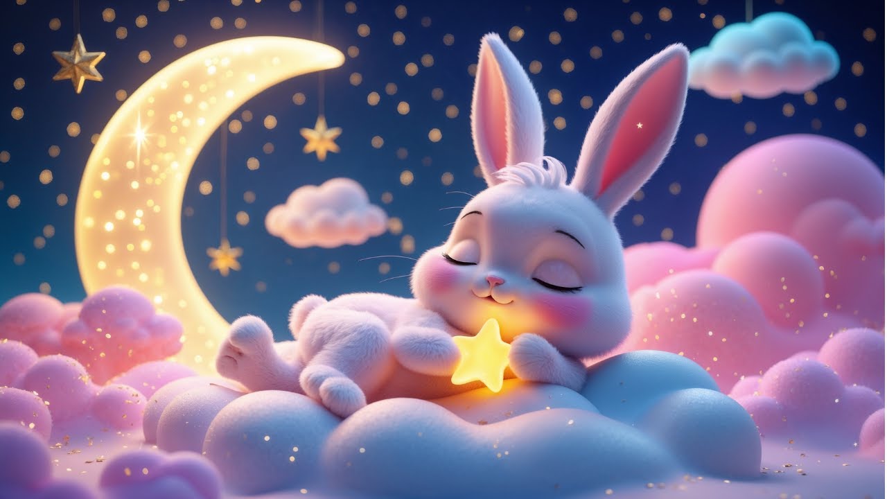 Baby Sleep Music | Kawaii Bunny Lullabies Under the Stars 🌙 Soothing Music for Deep Sleep