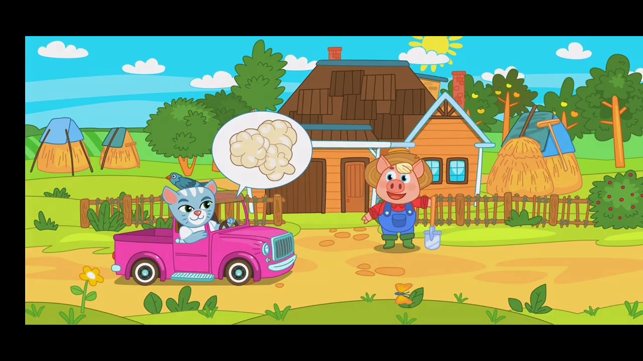 Поросятко-Фермер: Веселі Пригоди на Фермі 🐷🚜Гра для дітей. Розвиваючі мультики для дітей українською