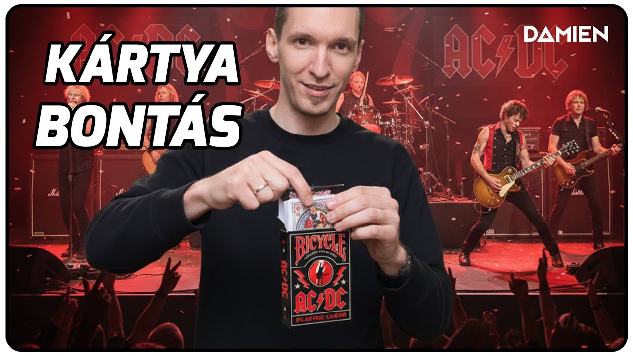 Bicycle AC/DC Unboxing | Highway to Hell az asztalon! 😈 [Kártya bontás]